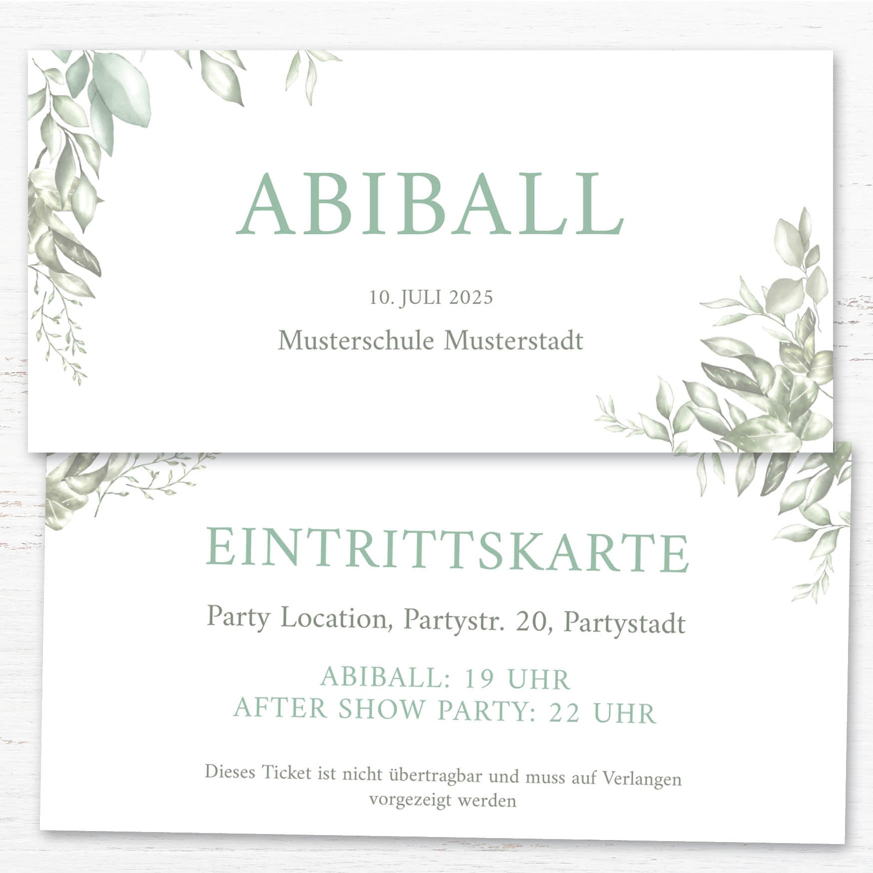 Einladung Abiball - Individuelle Einladung
